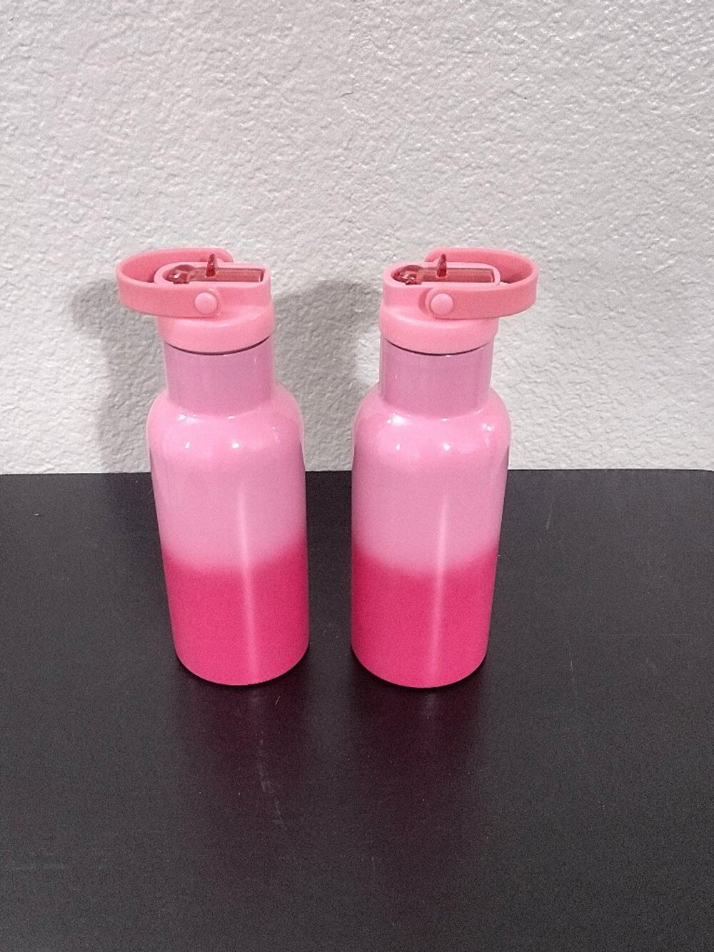 Your Zone 14oz Stainless Steel Double Wall Tumbler Water Bottles Set of 2